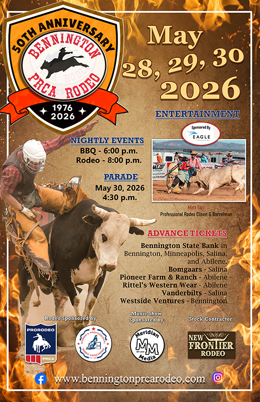 information for the 2026 Bennington Rodeo